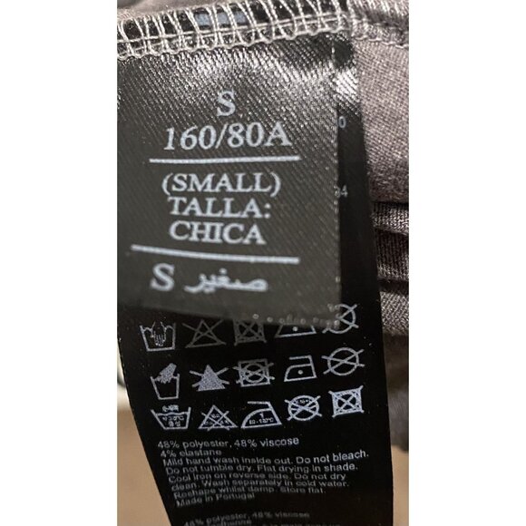 AllSaints Tula Dress Gray Cinched Waist Tee Dress Size S – Minimalist Cool Grung - Picture 4 of 6